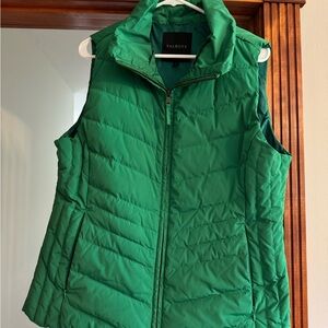 Talbots Vibrant Green Quilted Vest